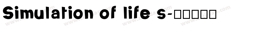 Simulation of life s字体转换